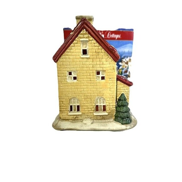 Winter Valley Cottages Porcelain Lighted House – Post Office Village Building - Picture 7 of 10
